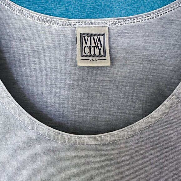 Viva City Cotton Shift Dress, Fishes-Design, Size S - Picture 3 of 4